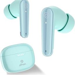 pTron Basspods Tour TWS Earbuds with 3D AudioScape, 45Hrs Playtime, TruTalk AI-ENC Calls, 50ms Low Latency Sync, BT v5.3, Type-C Fast Charging, Voice Asst. & IPX5 Water Resistant (Mint Julep)-25