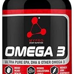 Mypro Sport Nutrition Omega 3 Fish Oil-60-Capsule (1000mg Omega 3 with 550 mg EPA & 350 mg DHA), for Brain, Heart, Eyes,and Joints Health For Men And Women-16