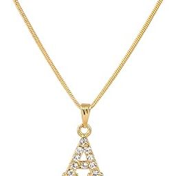 Stainless Steel Alphabet Gold Plated Initial Letter Pendant for Women and Girls |Certified & Authentic Neckpiece | Stylish & Fashionable Gift For Birthday Anniversary Valentine Occasions-image-16