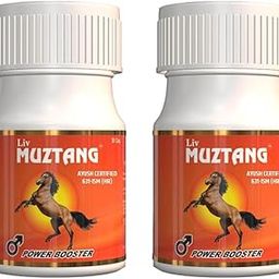 Liv Muzatng Stamina Power Booster, Improves Strength, Performance & Vitality, Anxiety and Stress Relief | Ayurvedic Medicine | Pack of 2-image-54