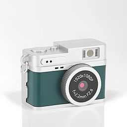 LICAEVEY Vintage Digital TLR Camera | 1080P FHD Video | 0.96 Inch Color Screen | 128GB Memory | LED Fill Light | Portable Retro Pocket Camera (Green)-image-97