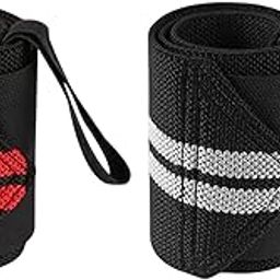 CALANDIS™ Wrist Wraps Weightlifting Women Unisex for Weight Bearing Strain Working Out Red | Gloves Straps & Hooks | Strength Training | Fitness Running & Yoga-image-52