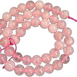 Blue bijoux Natural Stone Rose Quartz Beads 8MM Polished Smooth A Grade Round Gemstone Beads for Jewelry Making-image-15