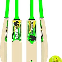 CLOVERBYTE 3 No. Size Hard PVC Plastic Bat with Tennis Ball for 4-8 Years Kids Cricket Kit-image-64