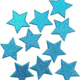 Just For Kix Glitter Foam Stars Pack of 50: Blue Colour, Ideal for DIY, Craft & Decoration-image-46