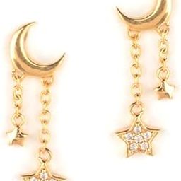 Women By Caratlane Magic In The Milky Way Earrings In Gold Plated 925 Silver-image-3