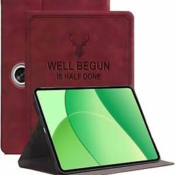 ProElite Case Cover for Oppo Pad SE 11 inch Case, Deer Flip case Cover for Oppo Pad SE 11 inch Case, Wine Red-image-68