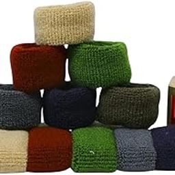 PRATIKSHA 12 PCS Extra Soft Towel Scrunchies Stretchy Hair Ties Terry Cloth Cotton Elastic Fuzzy Wide Thick Ponytail Holder Seamless Hair Rubber Band for Women Girl (Multicolor 1)-image-11