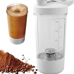 Travel Curry - Electric Protein Shake Mixer Blender, Gym Shaker Bottle - USB C Chargeable, Multifunctional Shaker Cup for Protein Shake, BPA Free, Made with Food Grade Material, 100% Leakproof - 400ml-image-83
