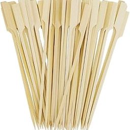 DEERA 4 INCH Wooden Gun Stick SKEWERS Paddle SKEWERS Barbeque SKEWERS BBQ Stick for Outdoor Dining-Pack of 50-image-69