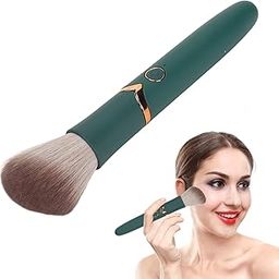Rechargeable Makeup Brush, 10 Vibration Gears Hair Washable Waterproof 180mAh Battery Electric Cosmetic Brush for Home Use-image-74