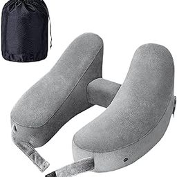 Travel Neck Pillow for Car Plane Outdoor Use Ergonomic Office Napping Pillow Gray-image-47