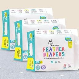 R for Rabbit XS New Born Premium Feather Diaper Pant Style for Baby 0 to 5 kgs (66 Combo Pack Offer)-13