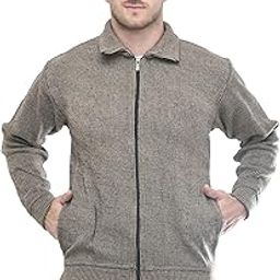 Men Zipper Thick Fabric Woolen Winterwear Full Sleeve Collar Zip with Side Pockets Jacket/Sweater-image-89