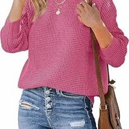 Stylish Knit Woolen Sweater for Women Wool Round Neck Womens Pullover-image-89