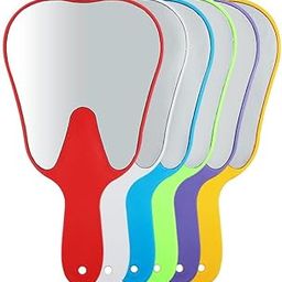 Tooth Shape Mirror with Plastic Handle Pack of 4 Piece-image-72