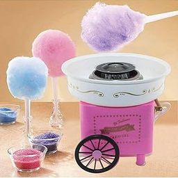 Richtots Premium Cotton Candy Maker Machine/Sugar Floss Maker/Snack Maker/Portable Mini Electric DIY Sweet Device/Home and Kitchen Multicolored (Candy Pink)-image-31