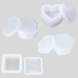 Silicone Storage Box Mold for Resin Casting – Durable DIY Mold to Create Stylish Resin Storage Containers, Jewelry Boxes (Set of 4)-image-35