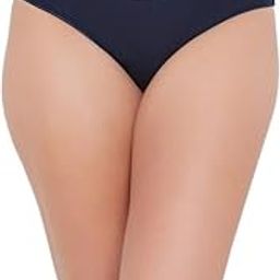 Women's Cotton Low Waist Outer Elastic Bikini Panty - Navy Blue-image-11