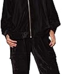 RAMAJIKK | Women's Black Velvet Coord Set | Zip-Up Top and Pants | coord Set-image-69