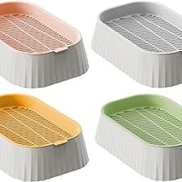 UJEAVETTE Seed Sprouter Tray Microgreens Home Growing Cat Grass Planter Box Hydroponic Yellow-image-87