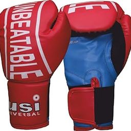 USI UNIVERSAL Boxing Gloves, 612NV Red Novice Boxing Gloves, Vinyl Construction, Lightweight Padding, Ventilated Upper Palm And Thumb, Elasticated Hook & Loop Tab Closure (Size S/M)-18
