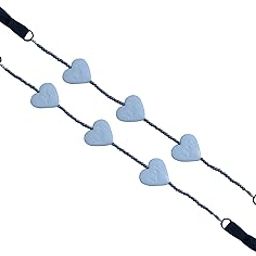 ManHan beaded bra strap grey white I love you-picture-2
