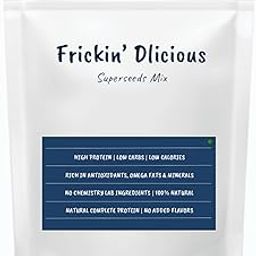Frickin' Dlicious 8 in 1 Superseed Mix (Roasted pumpkin, sunflower, muskmelon, watermelon, flax, chia, black sesame & white sesame seeds) (275 g)-image-60