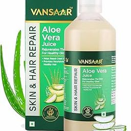 Vansaar Aloe Vera Juice - 1L | For Glowing Skin & Healthy Hair | 100% Natural, Cold Pressed with Pulp-20