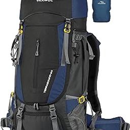 TRAWOC TERRABOUND 60 Liter Camping Backpack Trekking Hiking Ruckssack Travel Bag Front & Top Loading Laptop/Rain Cover/Shoe Compartment, HK014-image-14