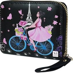 Small Wallet for Women, PU Leather Mini Clutch Wallet for Girls, Printed Zipper Hand Purse Credit Card Holder Coin Purse for Girls-image-42