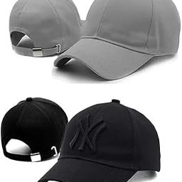 Brand Embroidery Outdoor Summer Sports Hats Specialized-Cap Hat Baseball Cap Adjustable Unisex Cap Combo for Men and Women Freesize Baseball Caps (Pack of 2) Black-1