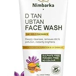 Nimbarka D Tan Ubtan Face Wash, 24K Gold Radiance, Sulphate Free, Paraben Free, Removes Dirt & Pollution, Targets Discolouration & UV Damage 100ml-21