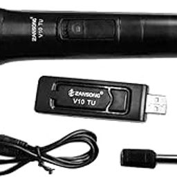 VELURA SYDL Pro V10 Wireless Handheld Microphone with USB Receiver Karaoke Mic| Microphones & Wireless Systems|Musical Instruments & Gear-image-52