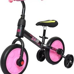 eHomeKart Balance Bike for Kids - 4 in 1 Plug n Play Tricycle, Bicycle, Balance Bike - Trikes for Boys and Girls 2-6 Years - Kids Trike Ride on with Pedals and Training Wheels (Pink)-2