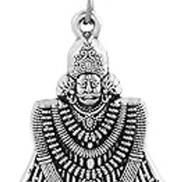 Silver Plated Brass Khatu Shyam Ji Chain Pendant Hindu God Temple Jewellery For Men Women-picture-16