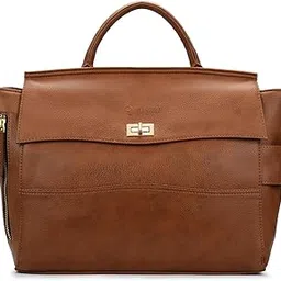 rashki ARIA Women Tote Convertible Backpack | 15.6" (Large) / 15" (Medium) Laptop Messenger Bag | Office Bag | College Bag | Vegan Leather (Large, Tan)-picture-1