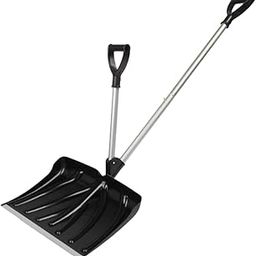Snow Shovel Ergonomic Grain Shovel Sturdy Heavy Duty for Patio Garage Stairs Black-picture-21