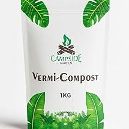 Campside Garden 1KG Vermicompost, 100% Organic, Natural Plant Manure,Fertiliser for Indoor and Outdoor Plants (1 Kilogram), For 1 pot (STANDARD PACK).-image-98