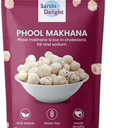 Sarthi delight Phool Makhana No Added Artificial Flavours And Preservatives Alternative To Your Daily Snacking (Pack Of 1)-image-60