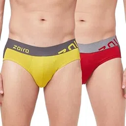 zoiro Men's Cotton Blend Solid Trend Brief (Pack of 2)-picture-2
