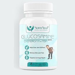 SumAyu Glucosamine Tablets I Glucosamine Chondroitin MSM & More I Supports Healthy Joint Bones Muscle & Cartilage I Relieves Pain & Stiffness I 60 Tab of 1350Mg Each I For Both Men & Women-17