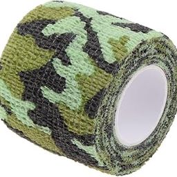 CLUB BOLLYWOOD® Self Sticking Camouflage Stealth Wrap Tape 4.5M Green |Sporting Goods | | 1 xCamoue Tape roll-image-20