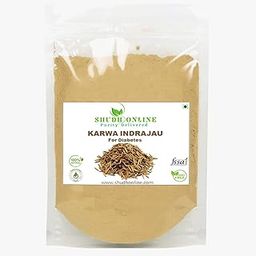 Shudh Online Karva Indrajau Powder, Indrajao, Indrajav for Diabetes (200 grams), Indra Jau, Holarrhena Pubescens, Kutaja seeds-3