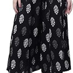 Women Printed Flared Palazzos-image-3