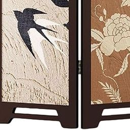 UJEAVETTE Mini Folding Screen Aesthetic Partition for Cabinet Entrance Home Decoration Style B-image-88