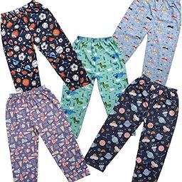 Relaxed Pajama Pants with All Over Print for Boys and Girls (Bright Colors)(Regular Fit)(Pack of 5)-image-76