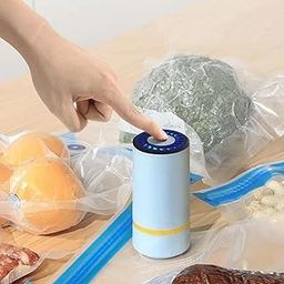 Handheld Vacuum Sealer Machine, Automatic Food Pump for Sous Vide, Portable for Food, Fruits Storage and Preservation Kitchen Use-picture-7