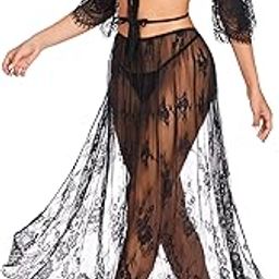 Women Girl Sexy Net Croptop Non Wired Top with Skirt Midi Hot Panty Babydoll for Women | Everyday, Special Occasion Regular Full Coverage Ladies Top, Skirt and Panty Lingerie Set-image-14