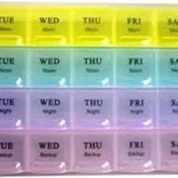 RK RETAILER Weekly Pill Organiser, 4 Times A Day, 7 Days of Week, Mon-Fri, Daily Medicine Reminder & Storage Box for 28 Days, 4 Weeks, Pill Case Medication Reminder, Portable Travel Friendly Container-20